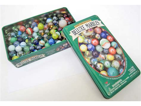 Vintage Deluxe Marbles Game In Tin