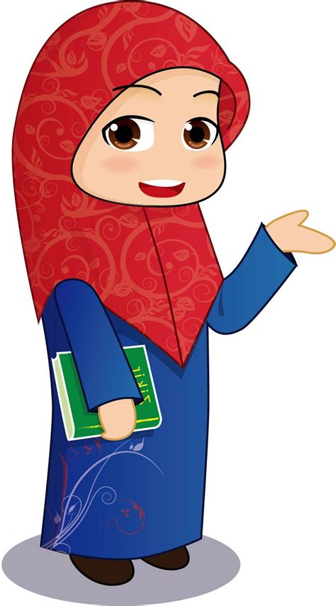 47 Animasi Bergerak Guru Muslimah Mengajar Koleksi Terkini
