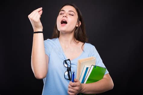 Excited University Student Doing Excellent Gesture Stock Image Image