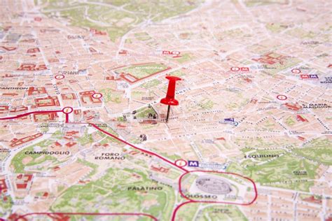 La Mappa Di Roma Fotografia Stock Immagine Di Modello 85528890