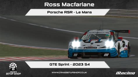 IRacing 23S4 Porsche RSR GTE Sprint Spa RM YouTube
