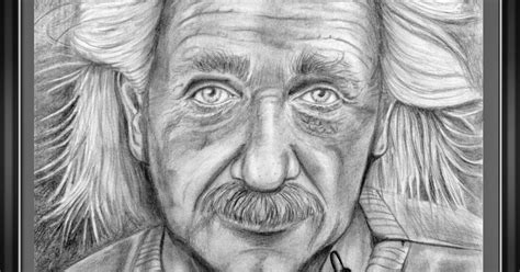 Retratos Realistas Y Dibujos Albert Einstein Dibujo A Lápiz Por Jego