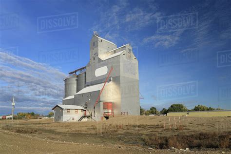 A Saskatchewan Canada Grain Elevator Scene Stock Photo Dissolve