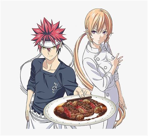 Soma And Erina Shokugeki No Soma Season 3 Ost Transparent Png