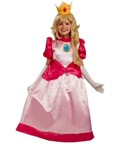 Mario Super Princess Peach Kids Costume Girl Mario Costumes