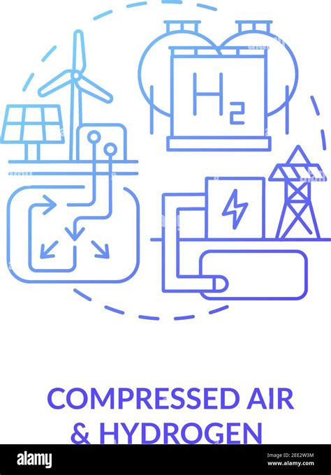 Compressed Air And Hydrogen Energy Storage System Concept Icon Stock Vector Image And Art Alamy