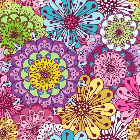 Seamless Floral Pattern — Stock Vector © Olgadrozd 15406981