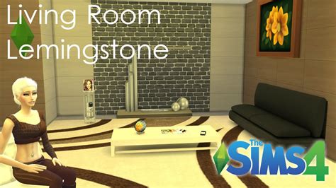 Living Room Lemingstone The Sims 4 Room Build Youtube