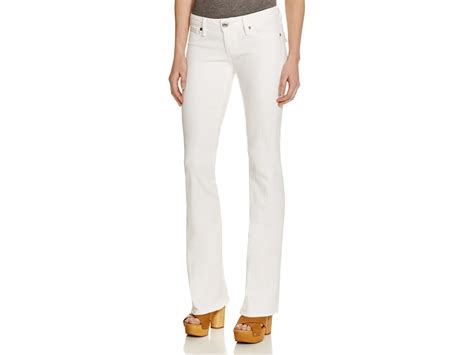Lyst True Religion Joey Low Rise Flare Jeans In Optic White In White