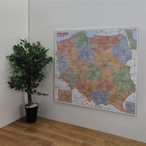 Mapa Magnetyczna Polska Administracyjna 1500 Tys 144x134 Cm Jokart