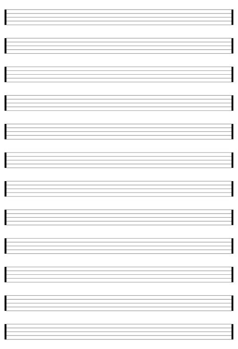 Printable Blank Piano Sheet Music Paper Blank Piano Sheet Music Music