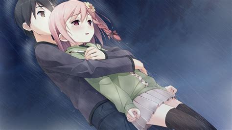 Resultado De Imagem Para Anime Girl Crying In The Rain Anime Couples