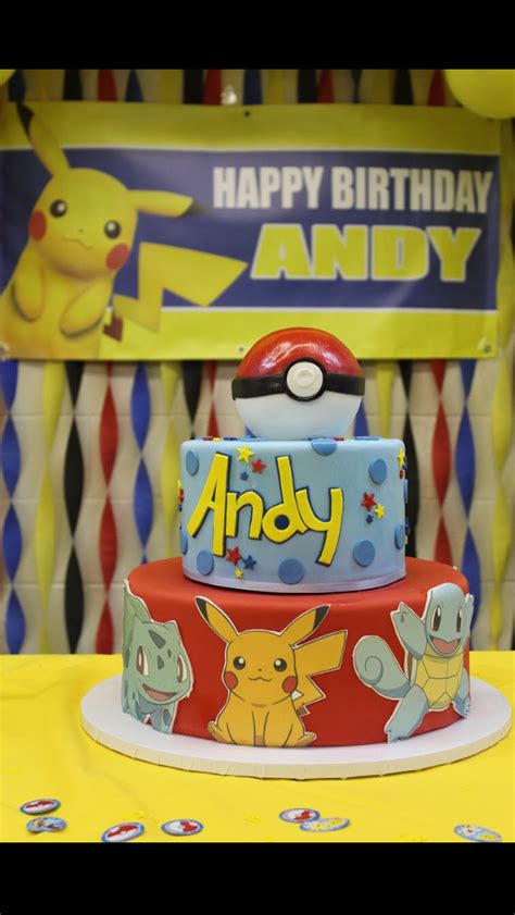 Pokémon Birthday Cake Perfect For Pokémon Party Happy Birthday Andy