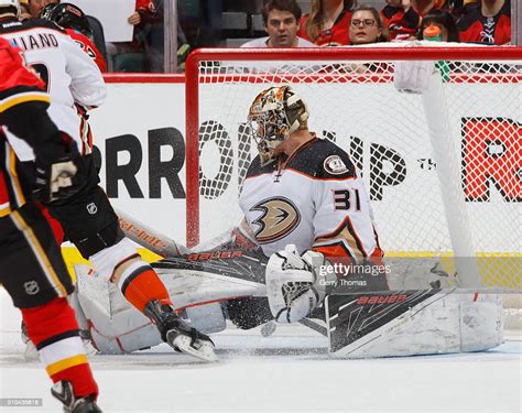 Dougie Hamilton Of The Calgary Flames Gets One Passed Goaltender