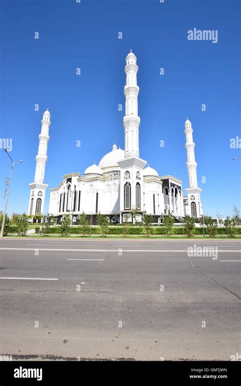 Hazret Sultan Mosque In Astana Kazakhstan Stock Photo Alamy