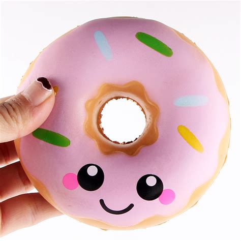 Aliexpress.com : Buy Jumbo Squishy Kawaii Colored Donuts Soft Slow Rising Pendant Phone Straps ...