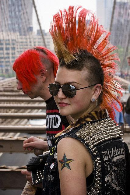 Girl With A Red Mohawk A Photo On Flickriver Punk Rock Girls Punk