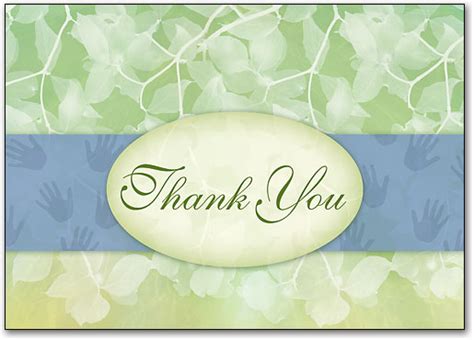 Thank You Green Leaves Postcard Smartpractice Chiropractic