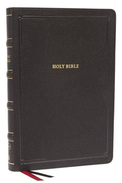 Nkjv Deluxe Thinline Reference Bible Large Print Leathersoft Black