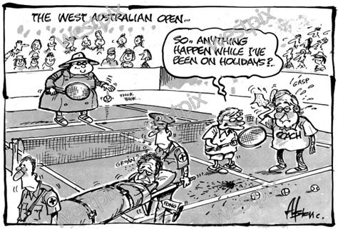 Dean Alston Cartoon West Australian Open Westpix