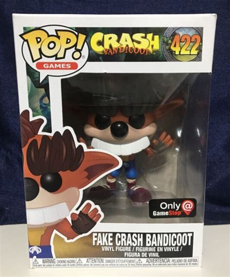 Funko Pop Fake Teeth Crash Bandicoot 422 Gamestop Figure For Sale