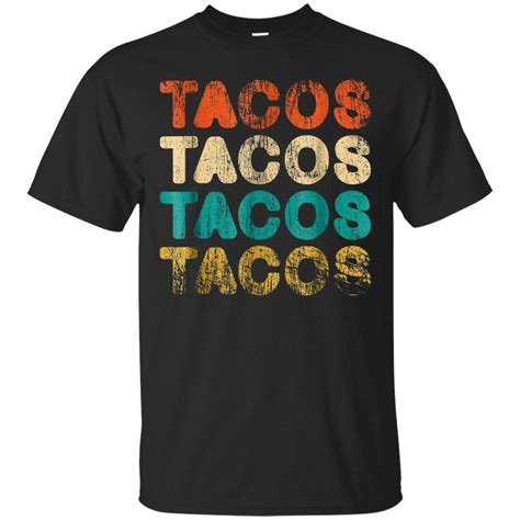 Retro Taco T Shirt Vintage 70s Fun Mexican Love Tacos Shirt 824690983