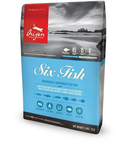 Inspired by a natural diet of whole prey animals, orijen features unmatched and unique inclusions of fresh or raw meat, naturally providing everything your dog or cat needs to thrive. Orijen Six Fish Cat & Kitten Dry Food - Pet Warehouse ...