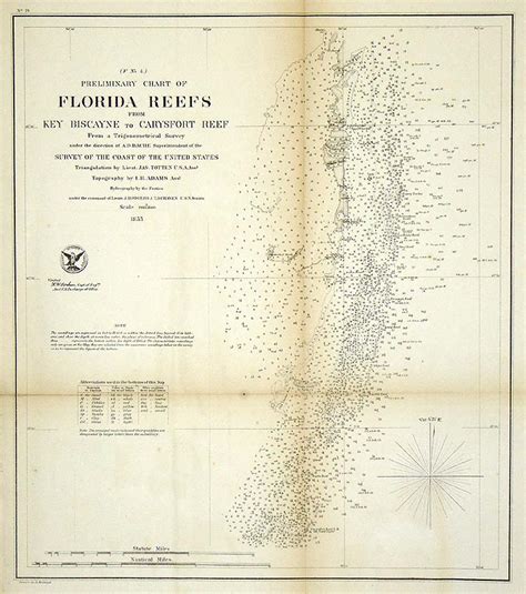 Florida Florida Reefs The Old Map Gallery