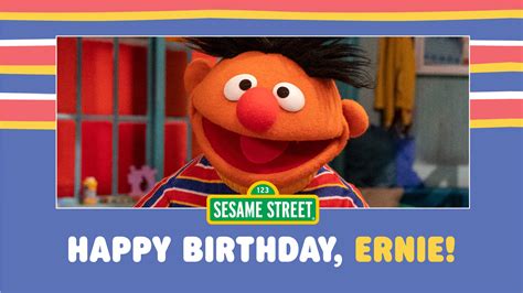Sesame Street On Twitter Happy Birthday Ernie We Re Awfully Fond Of You 🧡