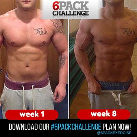 6 Pack Abs In 8 Weeks With 6 Pack Challenge Six Pack 6 Pack