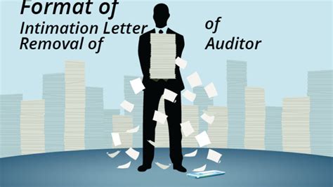 Format Of Intimation Letter Of Removal Of Auditor Under Section 140 Of