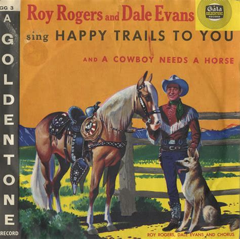 Roy Rogers Country Happy Trails To You 6 Orange Vinyl Uk 7 Vinyl Single 7 Inch Record