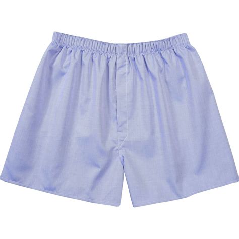 Blue Cotton Boxer Shorts Mens Country Clothing Cordings