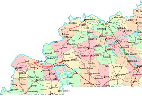 Online Map Of Western Kentucky