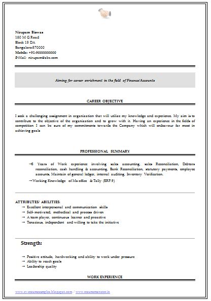In case you don't know, there is a generally accepted industry standard on resume page length. Over 10000 CV and Resume Samples with Free Download: B Com Graduate Resume