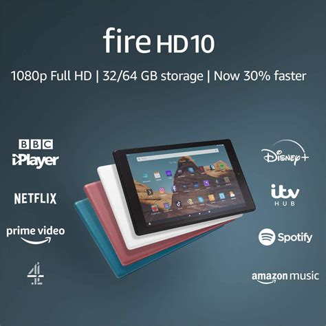 Fire Hd 10 Tablet 101 1080p Full Hd Display 64 Gb White With
