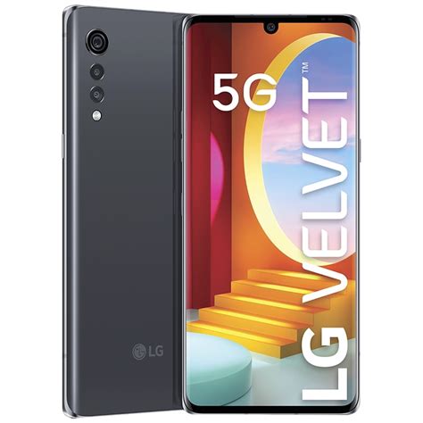 Lg Velvet 5g 128gb Gsm Unlocked 68 Smartphone Aurora Gray