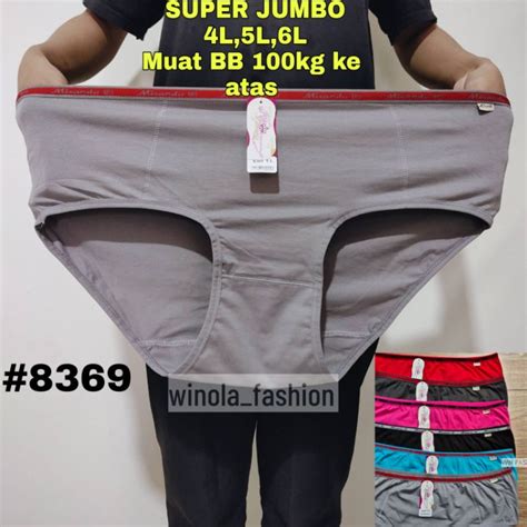 Jual Celana Dalamcd Wanita Oversize Super Jumbo Bb 85 150 Kg Bahan Katun 4l 5l 6l Miranda