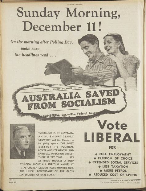 1949 Advertisement For The Liberal Party Free Download Borrow And