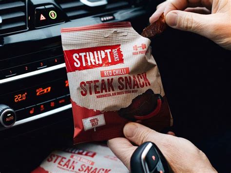 Buy Stript Snacks Beef Biltong Red Chilli 10x25g Beef Biltong