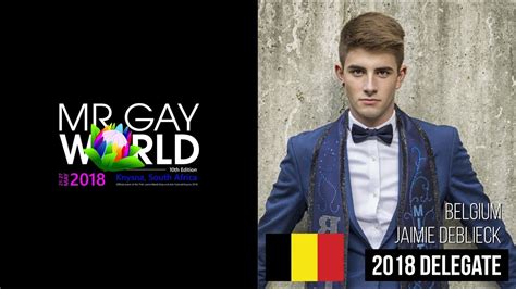 mr gay world 2018 delegate belgium youtube