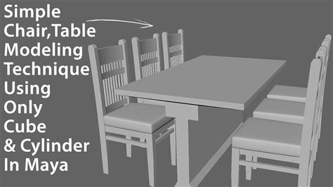 Autodesk Maya Simple Chair Modeling Technique For Beginner Youtube