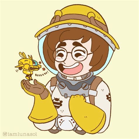 Couldnt Resist Drawing Mei And Dva In Their Bee Skins Together R