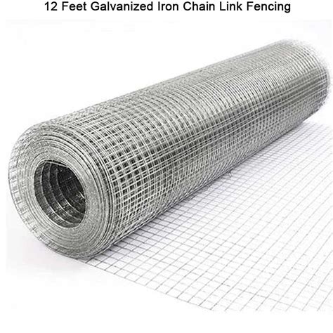 12 Feet Galvanized Iron Chain Link Fencing Mesh Size 25 X 25 Mm At Rs