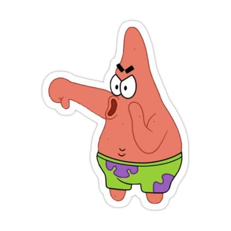 Patrick Spongebob Meme Sticker By Notyourhabibti Music Stickers Cute