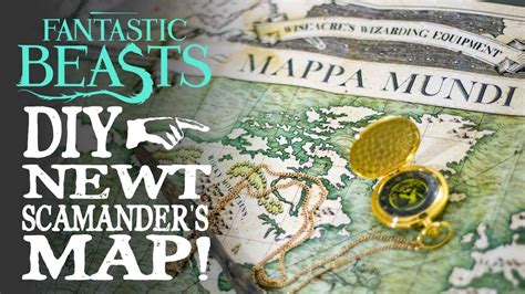 Newt Scamanders Map Mappa Mundi Fantastic Beasts Diy Wizardry