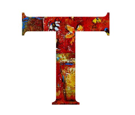 Alphabet Letter T Painting By Patricia Awapara