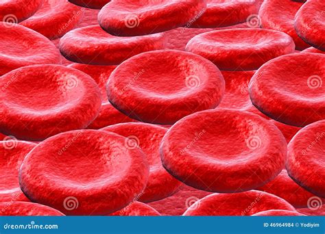 3d Render Red Blood Cells Background Stock Illustration Illustration