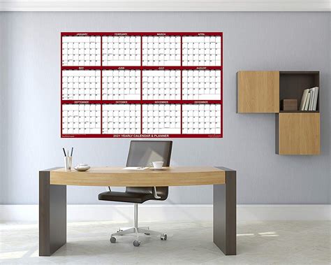 Buy 24 X 36 Swiftglimpse 2023 Wall Calendar Erasable Large Wet And Dry