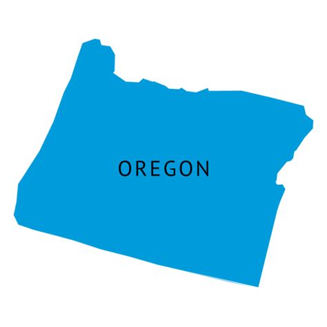 Oregon State Plain Map Transparent Png And Svg Vector File